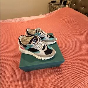 Buscemi Women's Sneakers in Black, White, and Pink